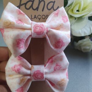 Parzinho Laço Infantil Florido
