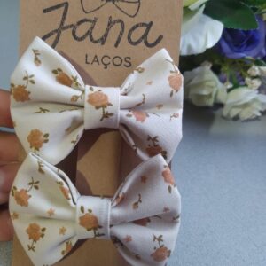 Parzinho Laço Infantil Florido